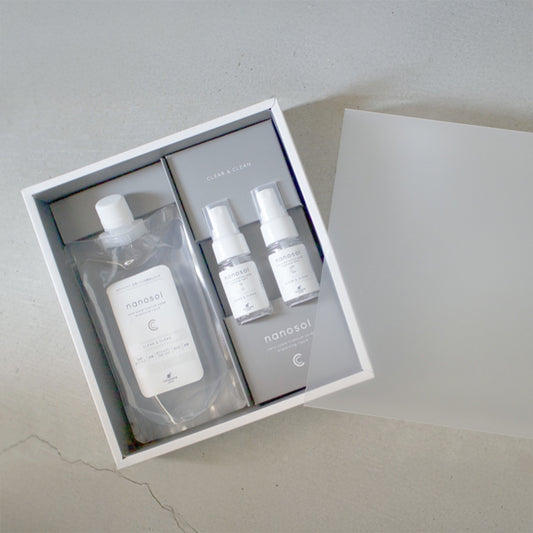 ナノソル ギフトボックス　300ml＋ミニスプレーボトル2個　箱入り　卸